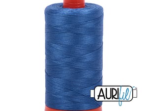 50wt Cotton Thread in 2730 Delft Blue by Aurifil