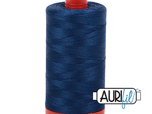 50wt Cotton Thread in 2783 Medium Delft Blue by Aurifil