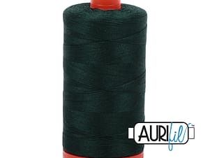 50wt Cotton Thread in 4026 Forest Green by Aurifil