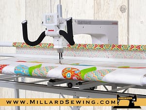 Quilt Maker 18, 18″ Quilting Machine with 8′ or 10′ Pro Frame by Janome