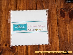 Stacker, 5" x 5" Confetti Cottons (White) for Riley Blake Designs