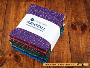 Cotton Fabric, Fat Quarter Bundle, Baum Bedrock Nightfall by Windham Fabrics