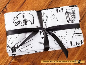 Cotton Fabric, Fat Quarter Bundle, Black and White by Fabric Editions