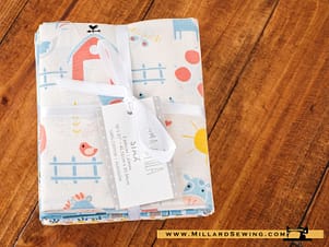 Cotton Fabric, Fat Quarter Bundle, Emma & Mila Farm Animals by Camelot Fabrics