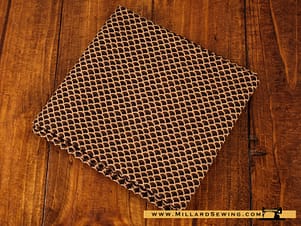 Remnant (Cotton) Brown Tones Half Circle Print