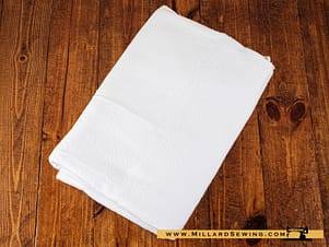 Remnant (Cotton) White Flannel (1 1/8 yd)