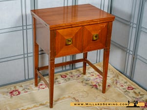 Sewing Machine Cabinet for Flat Bed Machines, Model 202 The Cosmopolitan By Pfaff