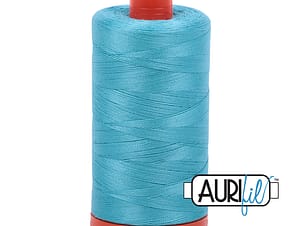 50wt Cotton Thread in 5005 Bright Turquoise by Aurifil