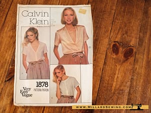 Blouse, Pattern 1878 by Vogue