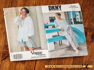 Outfit Pattern 2703 by DKNY for Vogue