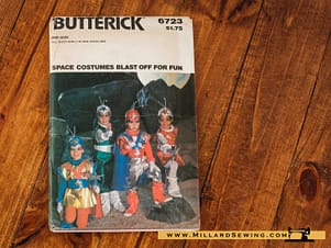 Butterick 6723 Children's Space Costumes