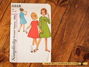 Dress Pattern 5218 by Simplicity
