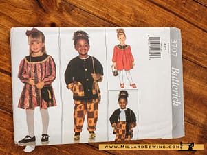 Jacket, Top, Pants, Purse, & Ponytail Holder Pattern 3707 by Butterick