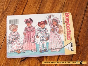 Robe, Nightgown, Hat, & Pajamas Children's Pattern 4413 by Busybodies