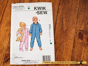 Sleeper & Jumpsuit Pattern 2704 KwikSew