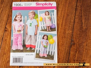 Skirt and Pants for Toddlers Pattern 1906A by Simplicity