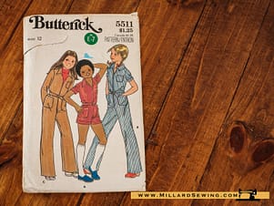 Jumpsuit Pattern 5511 by Butterick