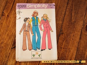 Jacket, Vest, & Boy-Cut Jeans Pattern 7020 by Simplicity