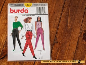 Pants Pattern 4435 by Burda