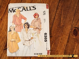 McCall's 6385 (1978) Misses' Set of Blouses or Tunics