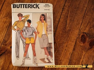 Butterick 6692 Misses' Vest, Top, Skirt, Shorts & Pants