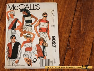 McCall's 9027 (1984) Misses' & Men's Tops