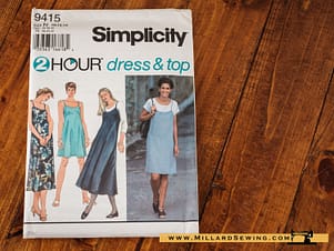 Simplicity 9415 (1995) 2 Hour Dress & Top