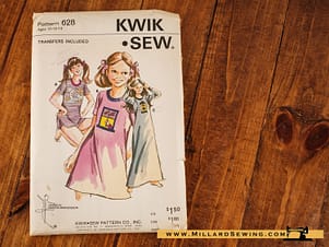 Night Shirt, Shorts, Gown, and Undergarments Pattern 628 by KwikSew