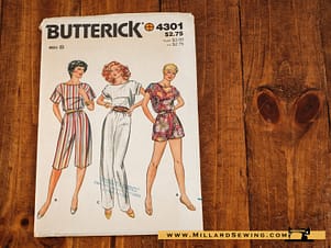 Jumpsuit Pattern 4301 by Butterick
