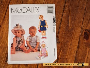 Romper & Hat for Infants Pattern 8294 by McCall's