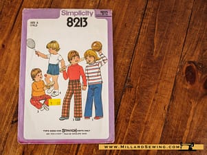 Top, Pants & Shorts for Children Pattern 8213 by Simplicity