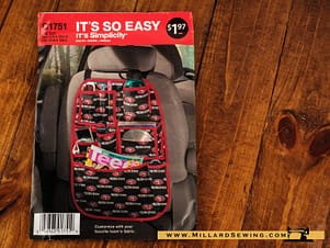 Simplicity C1751(2013) It's So Easy Car Organizer
