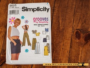 Skirt, Pants, & Top Pattern 8653 by Simplicity
