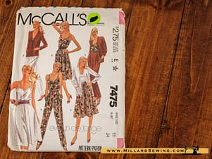 Outfit Pattern 7475 by McCall's