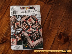 Quilt Block, Pattern 9371 by Simplicity
