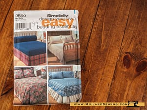 Bedding, Pattern 9669 by Simplicity