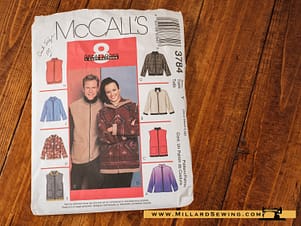 Jacket & Vest Pattern 3784 by McCall's