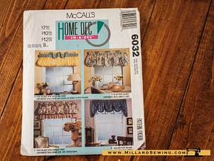 Window Covering, Pattern 6032 by McCall's