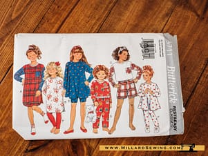 Nightshirt, Top, Shorts, Pants, & Leggings Pattern 3711 by Butterick