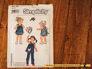 Pants, Dress, & Panties Pattern 8718 by Simplicity