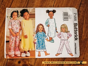 Pajama Pattern P488 by Butterick