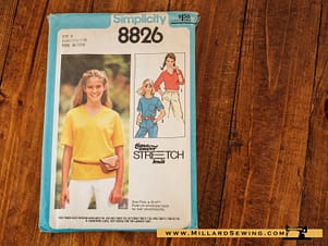 Top Pattern 8826 for Simplicity