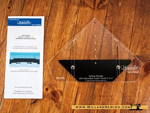 Ruler, Adjustable Locking Style, 2"-6" Corner Setting Triangles by Westalee Design