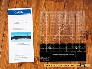 Ruler, Adjustable Locking Style, 7"x6 1/2" by Westalee Design