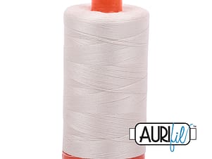 50wt Cotton Thread in 2309 Silver White by Aurifil