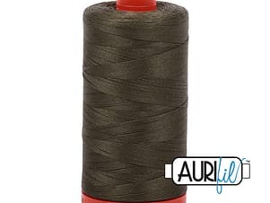 50wt Cotton Thread in 2905 Army Green by Aurifil