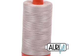 50wt Cotton Thread in 6711 Pewter by Aurifil