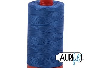 50wt Cotton Thread in 6738 Peacock Blue by Aurifil