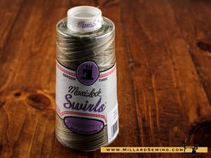 Maxi Lock Thread Swirls 3000yd in Foresty Mint