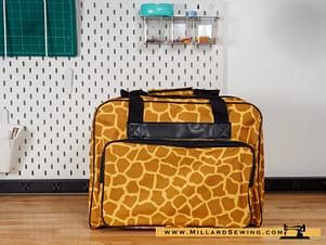 Portable Canvas Sewing Machine Carrying Case Bag, Giraffe by Janome